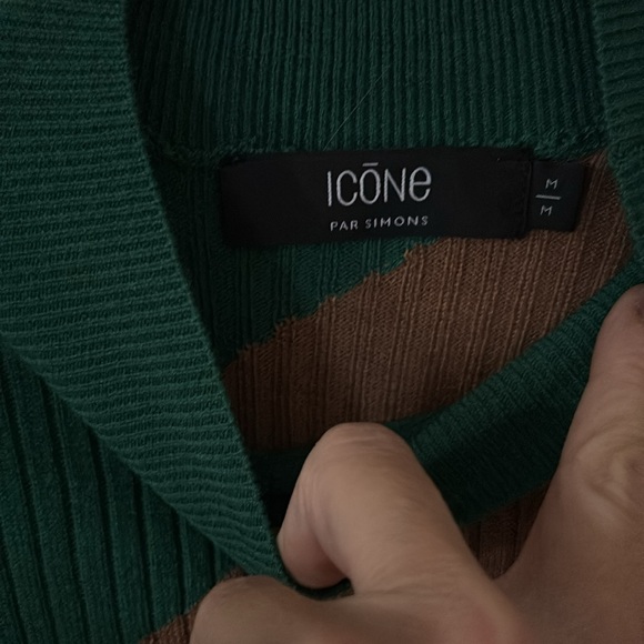 NWT Icone par Simons asymmetric ribbed sweater dress with cashmere size M - Picture 3 of 6